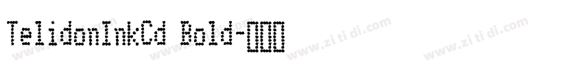 TelidonInkCd Bold字体转换